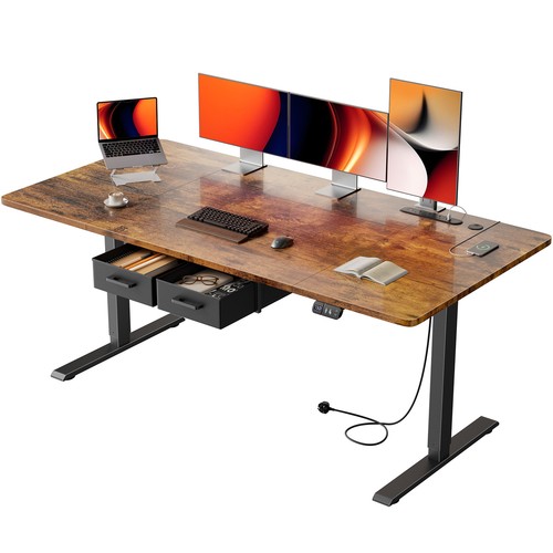 Standing desk with - standing, drawers