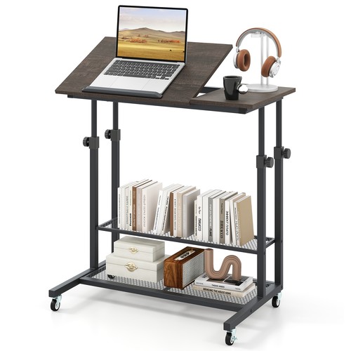 Mobile stand desk height - desk,